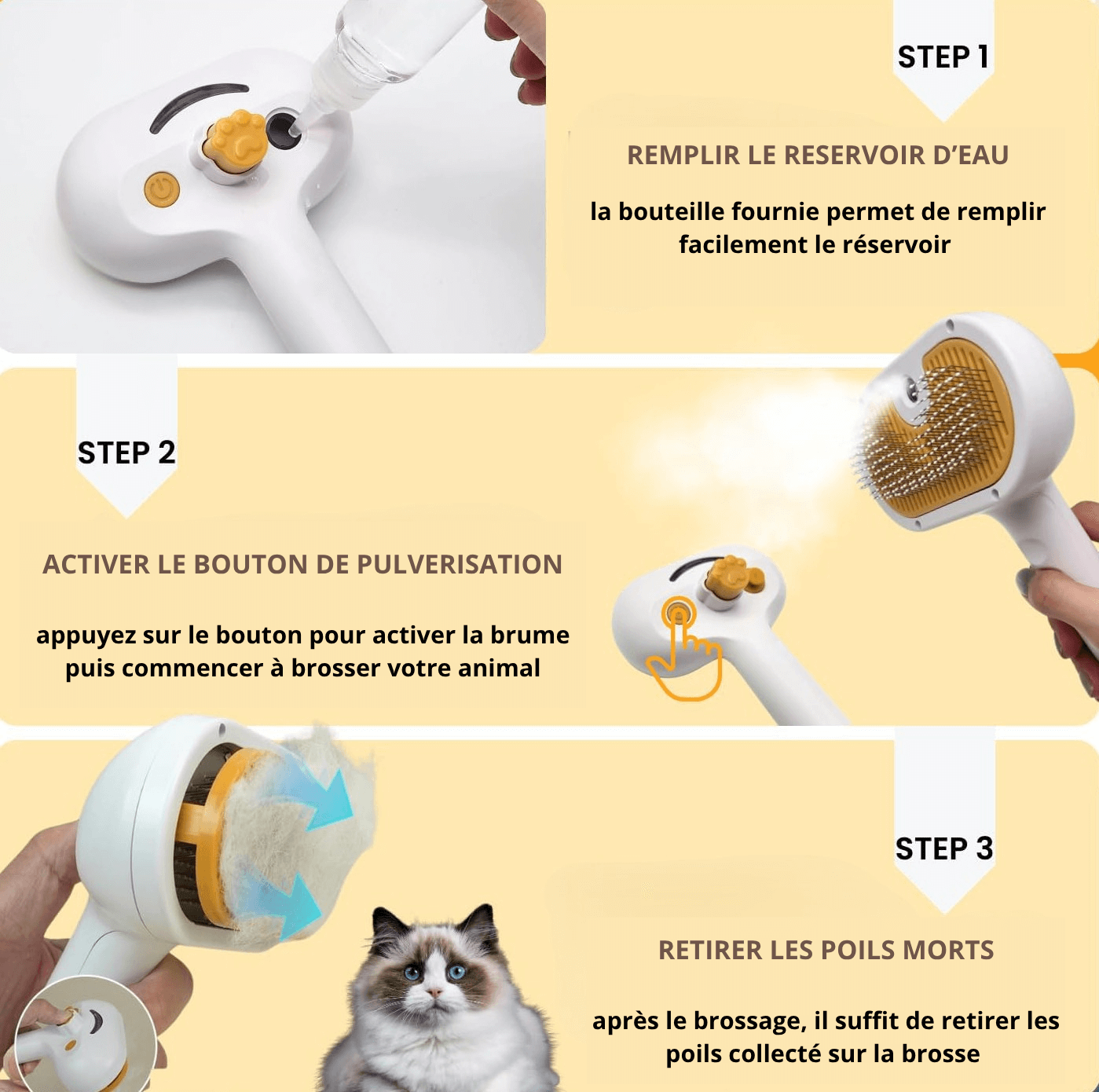 Brosse pour animaux FURAZE™